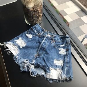 Levi’s Denim High Waisted Shorts